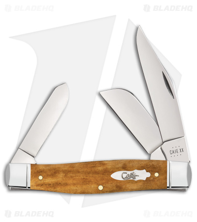 Case Knives Large Stockman Knife 4.25" Smooth Antique Bone (6375 SS)