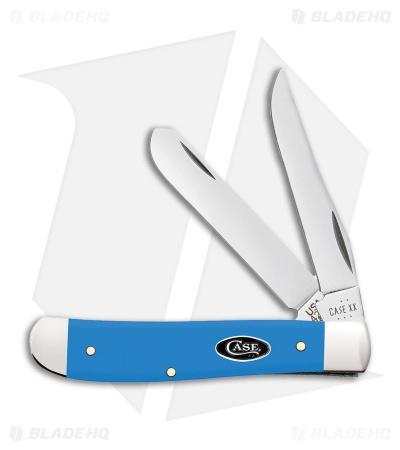 Case Cutlery Mini Trapper Light Blue Synthetic  Smooth