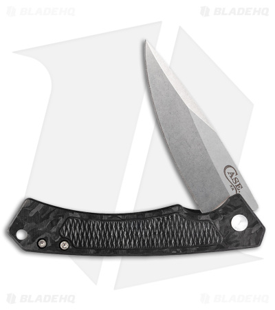 Case Cutlery Marilla Frame Lock Knife Black Marbled CF (3.4" SW S35VN)