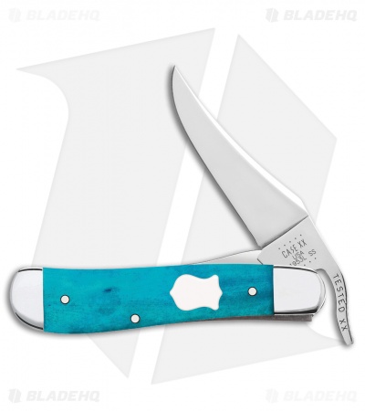 Case Russlock Knife 3.5" Smooth Caribbean Blue Bone (61953L SS)