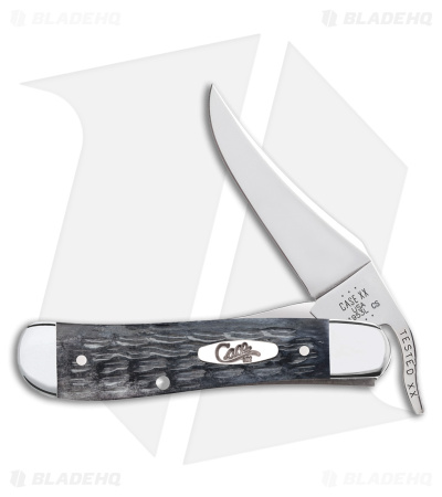 Case RussLock Knife 3.5" Pocket Worn Crandall Jig Gray Bone (61953L CS) 58420