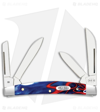 Case Knives Small Congress Knife 3.1" Patriotic Kirinite (10468 SS) 11224