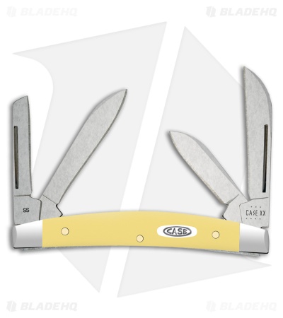 Case Knives Small Congress Knife 3.1" Smooth Yellow Delrin (3468 SS) 81098