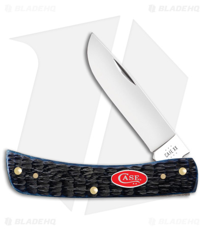 Case Sod Buster Jr. Knife 3.63" Navy Blue Jigged Bone (6137 SS) 06890