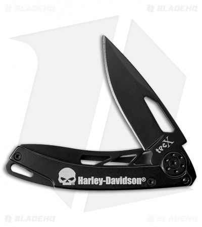 Case Cutlery TecX Harley Davidson Frame Lock Knife Black (2.3" Black)