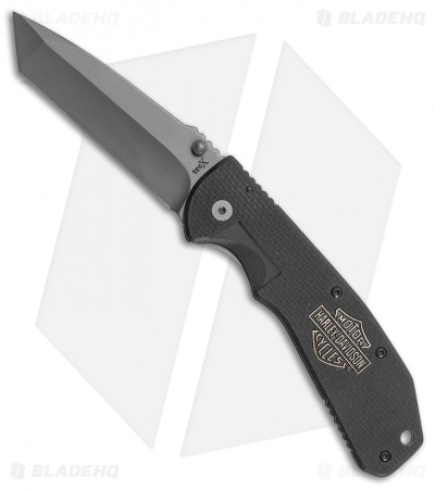 Case Knives TecX Tanto Spring Assisted Knife Black G-10 (3.3