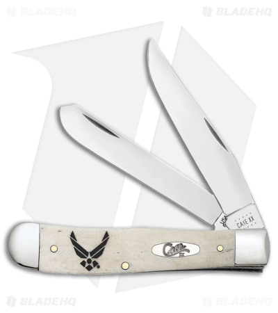 Case Cutlery U.S. Air Force Trapper Natural Smooth Bone (3.25 Mirror)