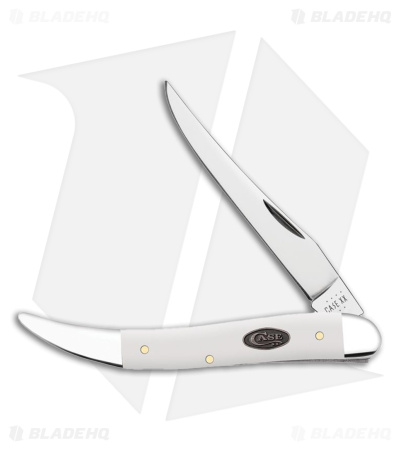 Case Knives Medium Texas Toothpick Knife 4.25" White Delrin 63962
