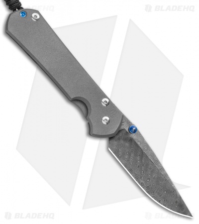 Chris Reeve Left-Hand Large Sebenza 31 Knife Ti (3.6" Boomerang Damascus)