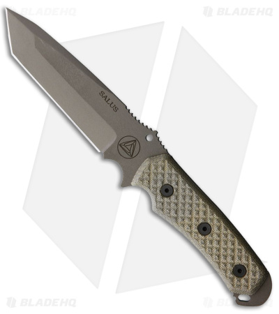 Combative Edge Salus Fixed Blade Green Micarta (5.8