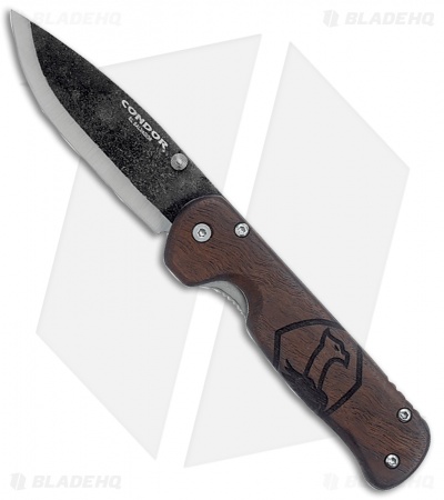 Condor Krakatoa Framelock Knife Walnut (4.5" Scandi) CTK395242HC