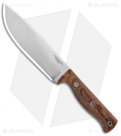 Condor Low Drag Knife Fixed Blade Tan Micarta (6.5" Satin)