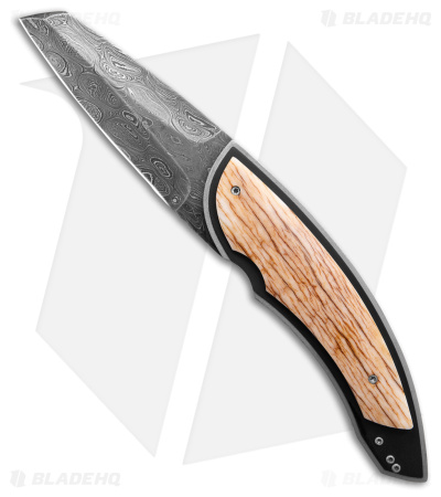 Corrie Schoeman Custom Panerai Liner Lock Folding Knife Giraffe Bone (3.1" Dama)
