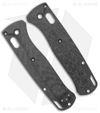 Flytanium Custom Crossfade Basket Weave Carbon Fiber Scales for Benchmade Bugout