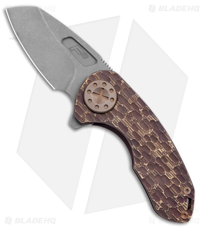 Curtiss Custom Knives F3 Compact Frame Lock Knife Root Beer Ti WF (2.5