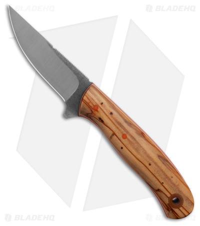 Cypress Creek Cottontail MagnaCut Fixed Blade Knife Sweet Gum Wood (3.25