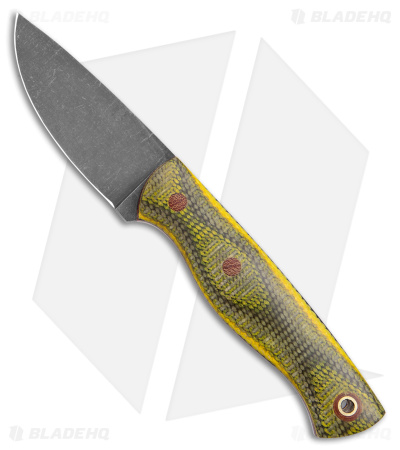 Cypress Creek Knives Guide Fixed Blade Knife Olive Firehose Micarta (3