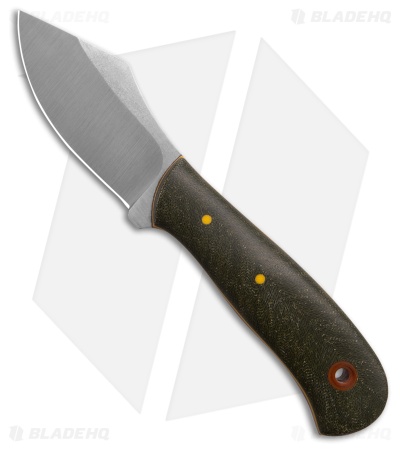 Cypress Creek Knives Snubnose Fixed Blade Knife Olive G-Carta (3.25