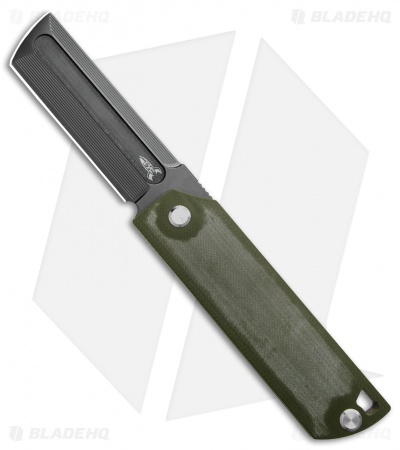 D Rocket Designs MaximX Liner Lock Green G-10 Flipper (3.25" Black)