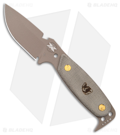 DPx Gear HEST Original Fixed Green Micarta (Tan) - Blade HQ