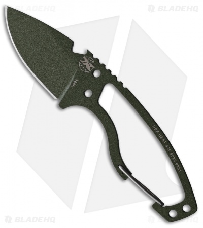 DPx Gear HEAT Hiker Fixed Blade Knife OD Green Steel (2.5" OD Green)