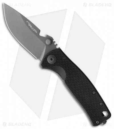 DPx Gear HEST/F Urban Frame Lock Knife Black G-10/Ti (2.9" Gray)