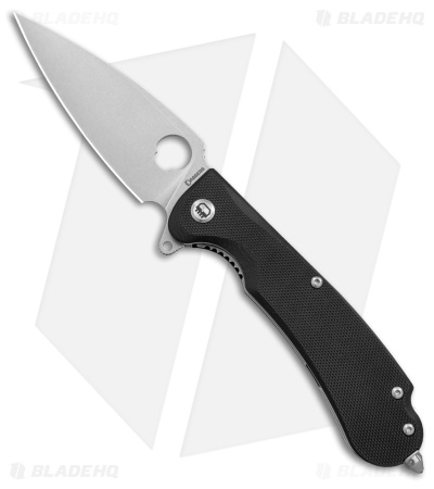 Daggerr Knives Resident Liner Lock Knife Black G-10 (3.5" Stonewash D2) RSBKSW