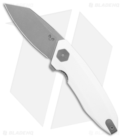 Damned Designs Wraith Liner Lock Knife White G-10 (3.5" SW)DISCOUNT