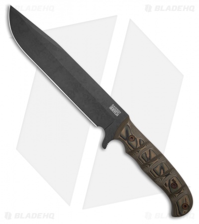 Dawson Knive Gatekeeper Bowie Fixed Blade Green Camo G-10 (10