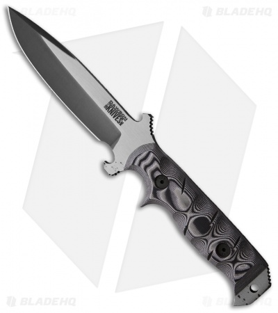 Dawson Knives Chief Fixed Blade Knife Black/White (5