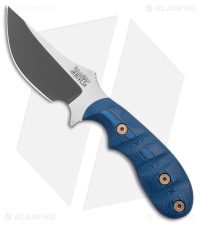 Dawson Knives Forester Fixed Blade Knife Blue/Black G-10 (3.5