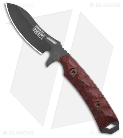 Dawson Knives Harvester Gen 2 Fixed Blade Knife Red/Black G-10 (3