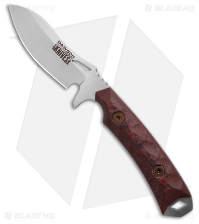 Dawson Knives Harvester Fixed Blade Knife Red/Black G-10 (3