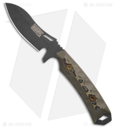 Dawson Knives Harvester Fixed Blade Knife Ultrex Camo G-10 (3" Black Apoc)