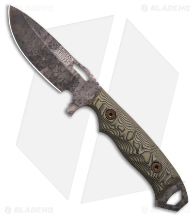 Dawson Knives Nomad Gen 2 Fixed Blade Knife Ultrex Camo G-10 (4.25" Monsoon)
