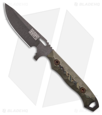 Dawson Knives Outcast Gen 2 Fixed Blade Knife Ultrex Camo G-10 (3.1" Midnight)