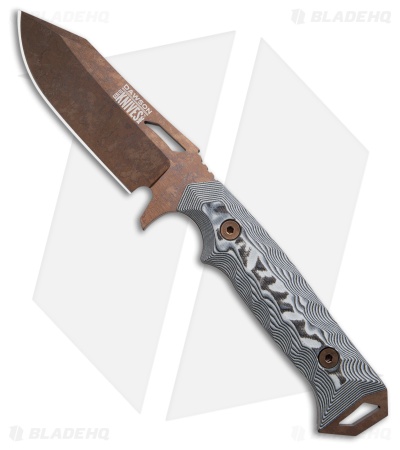 Dawson Knives Shepherd Gen 2 Fixed Blade Knife White/Black G-10 (4" AZ Copper)