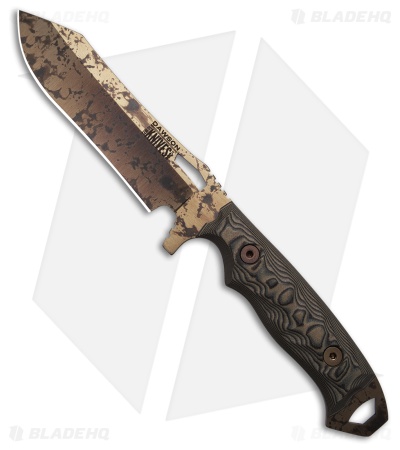 Dawson Knives Wilderness Fixed Blade Knife Green G-10 (4.25" Arizona Copper)