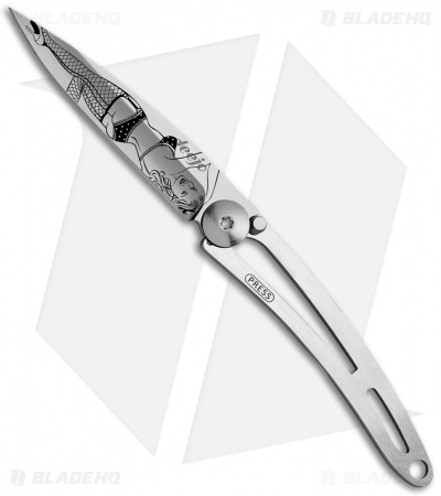 Deejo 15g Pin Up Ultra-Light Liner Lock Knife (2" Satin)