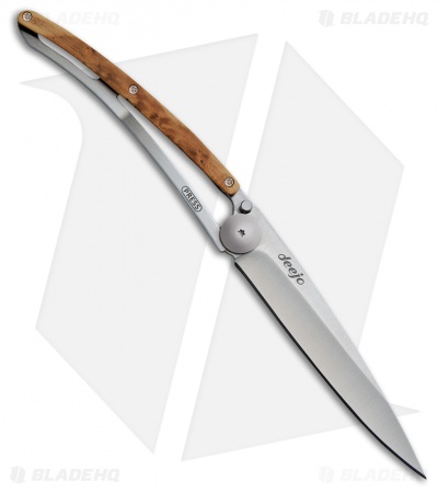Deejo Left-Handed 37g Ultra-Light Knife Juniper (3.75