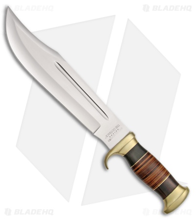 Down Under Knives The Outback Fixed Blade Knife Leather/Ebony (10.9" Polish)
