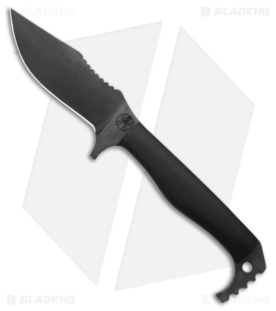 Drifter Blades Pathfinder Fixed Blade Knife  Black G-10 (4.75" Black)