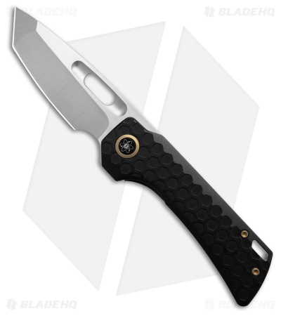 EMPEDC Nymble Frame Lock Knife Honeycomb Black Titanium (3" Belt Satin)