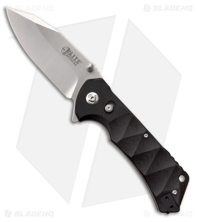 Elite Tactical Parallax Rapid Lock Knife Black Sculped G-10 (3.5