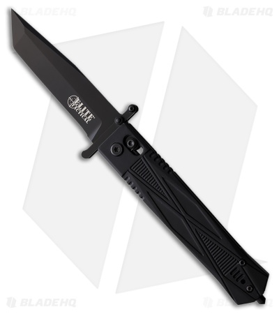 Elite Tactical Guardsman Rapid Lock Knife Black Aluminum (3.75" Black)