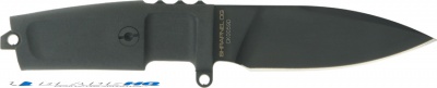 Extrema Ratio Shrapnel Fixed Blade Knife Black Forprene (3.75