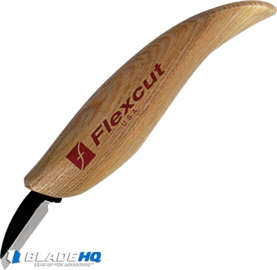 Flexcut Cutting Carving Knife Blond Ash Hardwood (1.50" Two-Tone) KN12