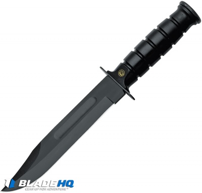 Fox Knives Military Explorer Fixed Blade Knife Black ABS (7.3" Black) 691/18