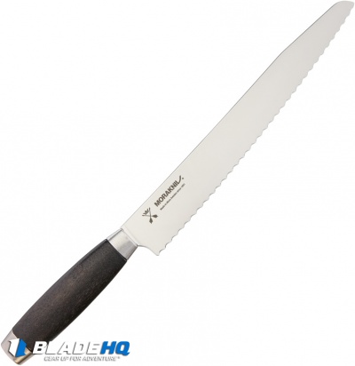 Mora Classic 10" Bread Kitchen Knife Black Birch Wood 1891