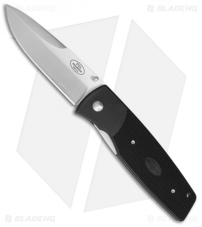 Fallkniven PXL Bayonet Liner Lock Knife Black Polymer (3.4" Satin)